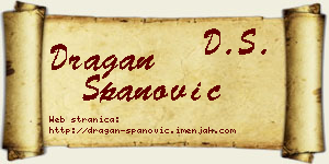 Dragan Španović vizit kartica